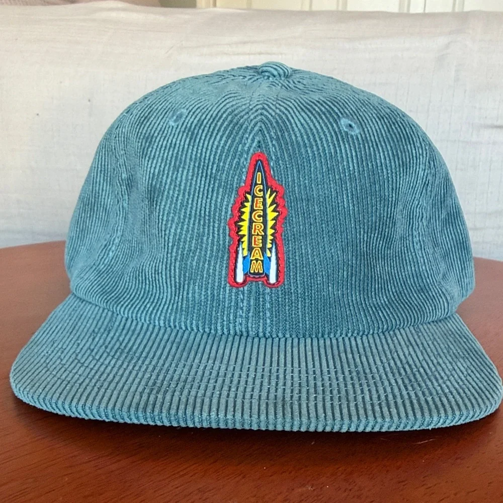 Icecream “ROCKET ”Teal Corduroy Cap - Picture 4 of 4